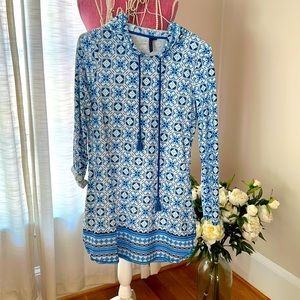 Aqua et sol hooded tunic coverup